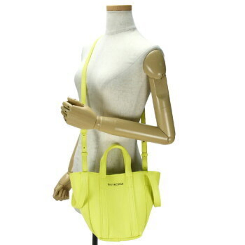Balenciaga Everyday XS North South Shoulder Tote Bag Handbag Yellow Leather - Picture 10 of 10